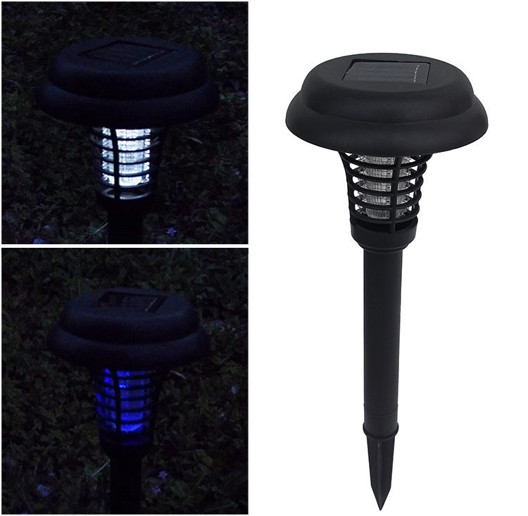 Solar LED Rechargeable Anti-Mosquito Lamp – Electronic Fly Bug Zapper for Outdoor Gardens & Lawns