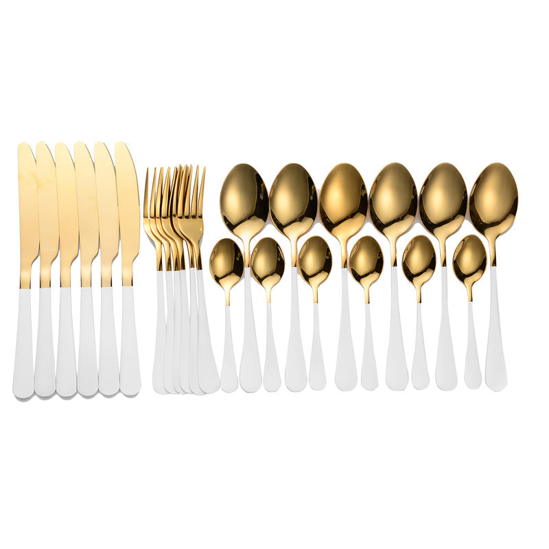 410 Stainless Steel Flatware Set – Mirror Polished Western Cutlery for Adults, Ideal for Weddings, Gifts & Daily Use | Infinity Bazaar
