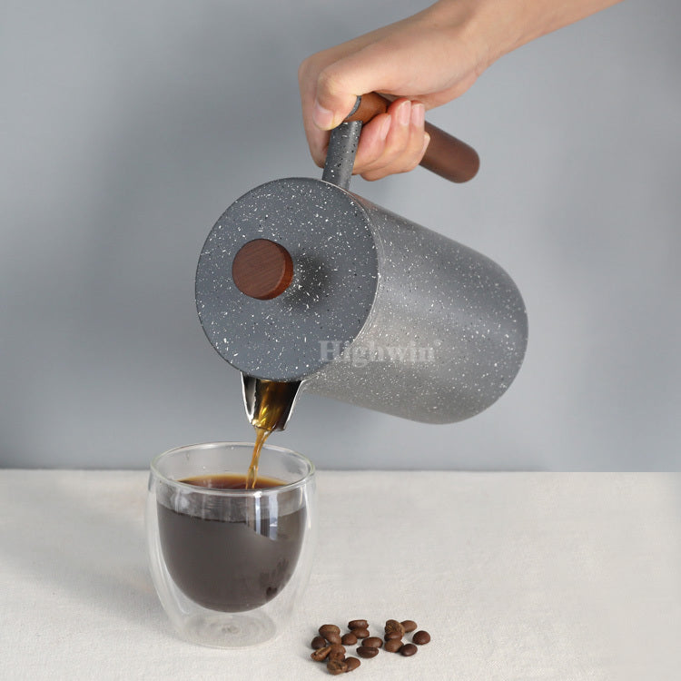 Ink Style Double-layer 304 Stainless Steel French Press Pot