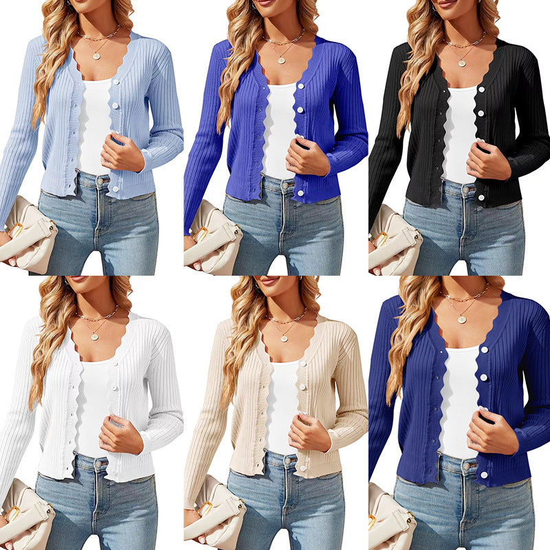 Autumn & Spring Women's Knitted Cardigan Top