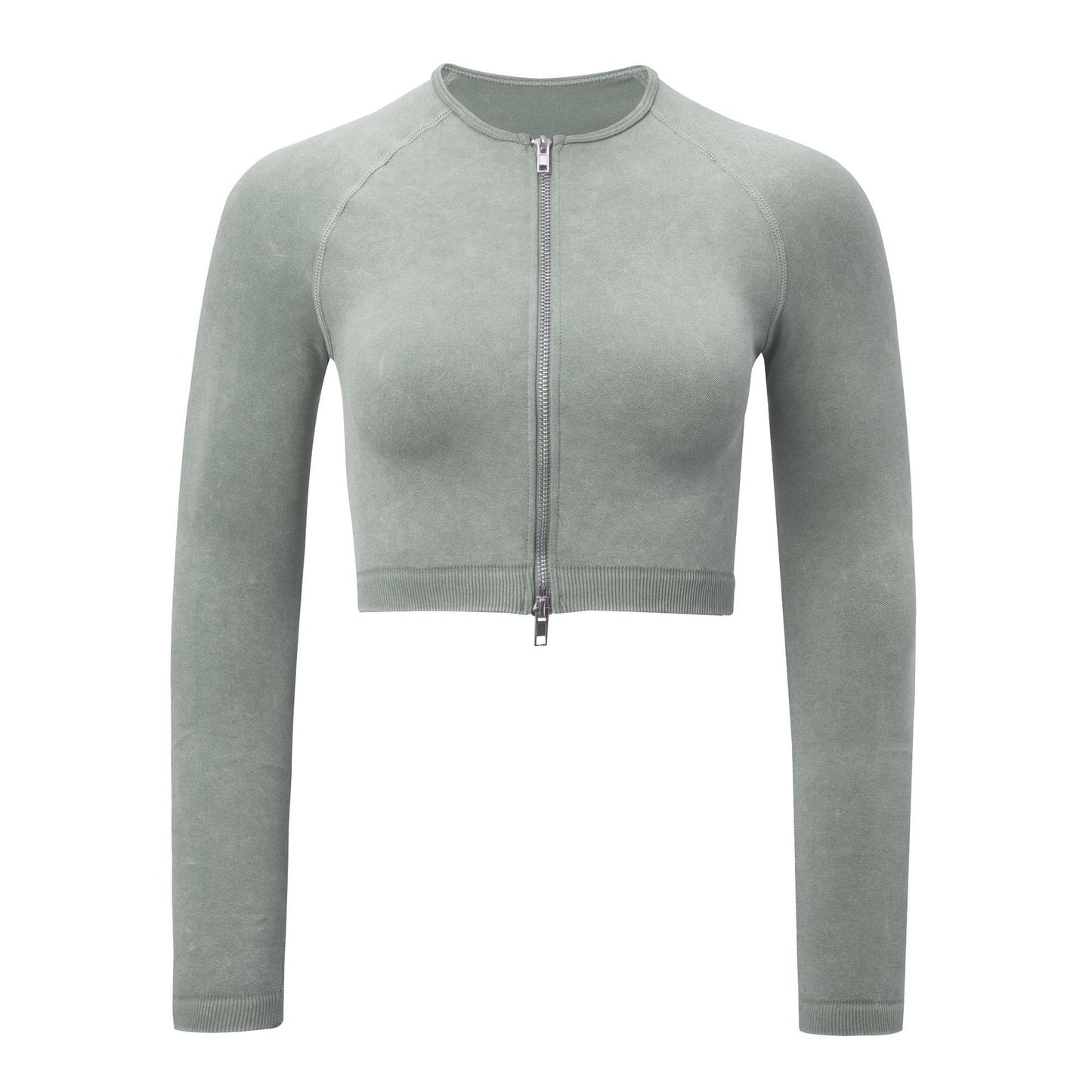 Shark Knit Seamless Fitness Yoga Long Sleeve Set