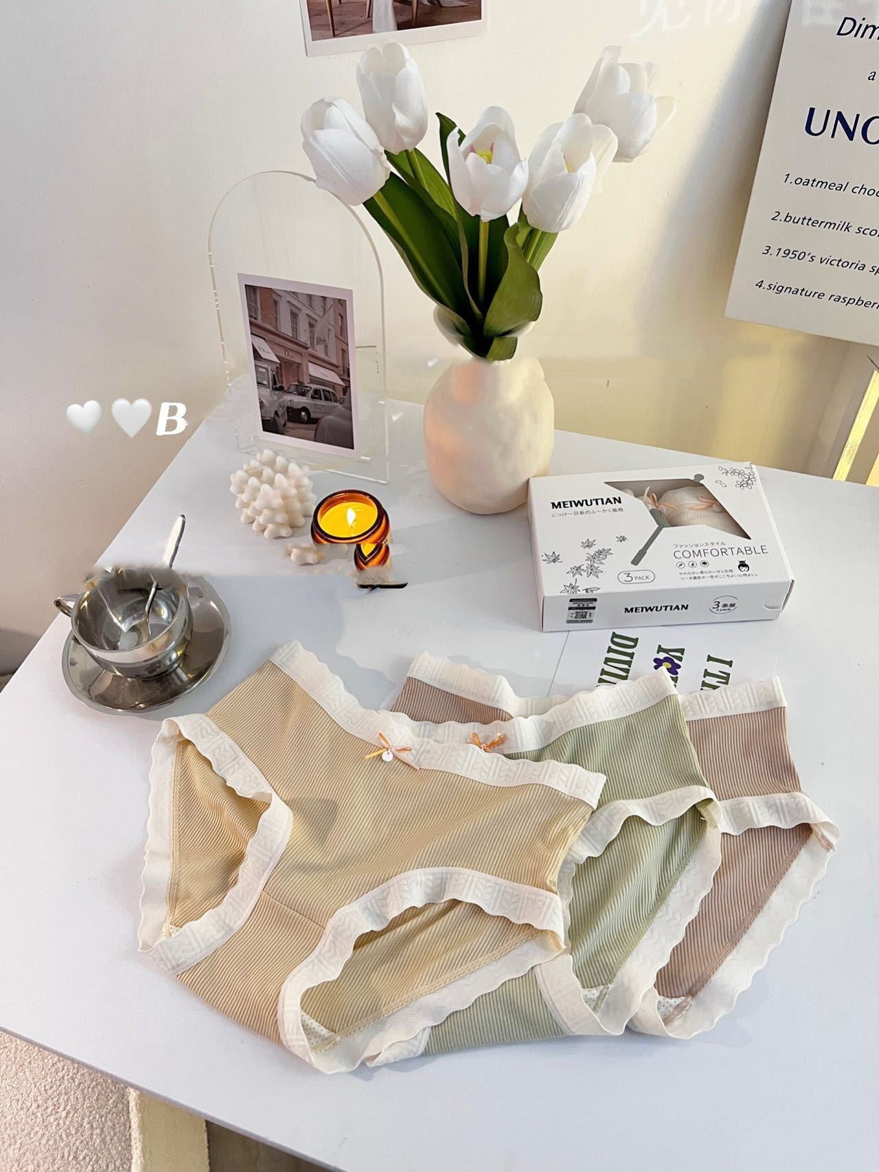 Women's Sweet And Comfortable Antibacterial Briefs