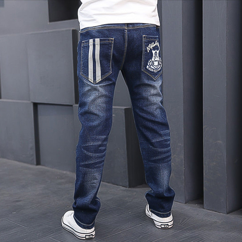 Fleece boy jeans