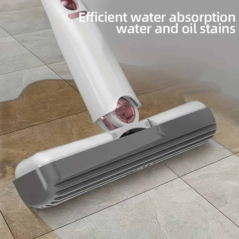 New Portable Self-Squeeze Mini Mop, Lazy Hand Wash-Free Strong Absorbent Mop Multifunction Portable Squeeze Cleaning Mop Desk Window Glass Cleaner Kitchen Car Sponge Cleaning Mop Home Cleaning Tools
