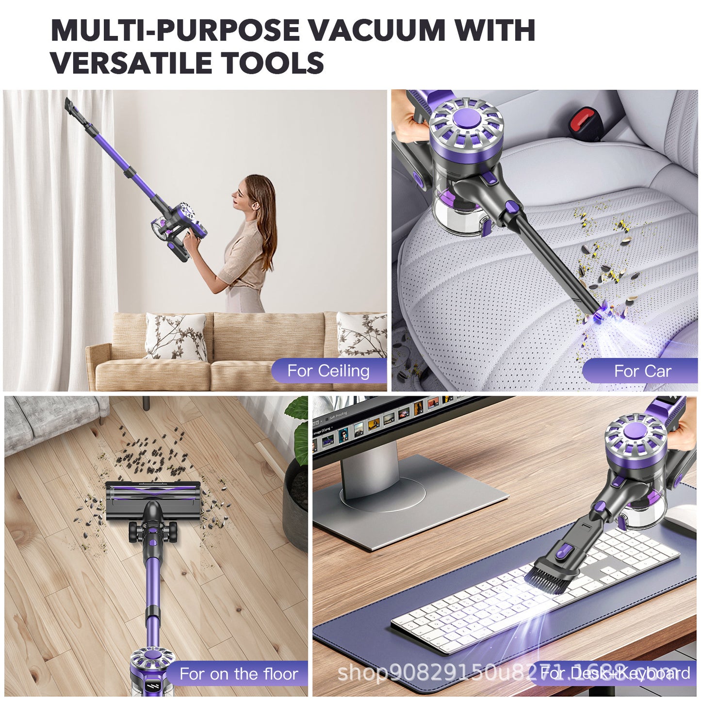 Household Small Portable Telescopic Brushless Motor Vacuum Cleaner – Compact, Powerful, and Versatile