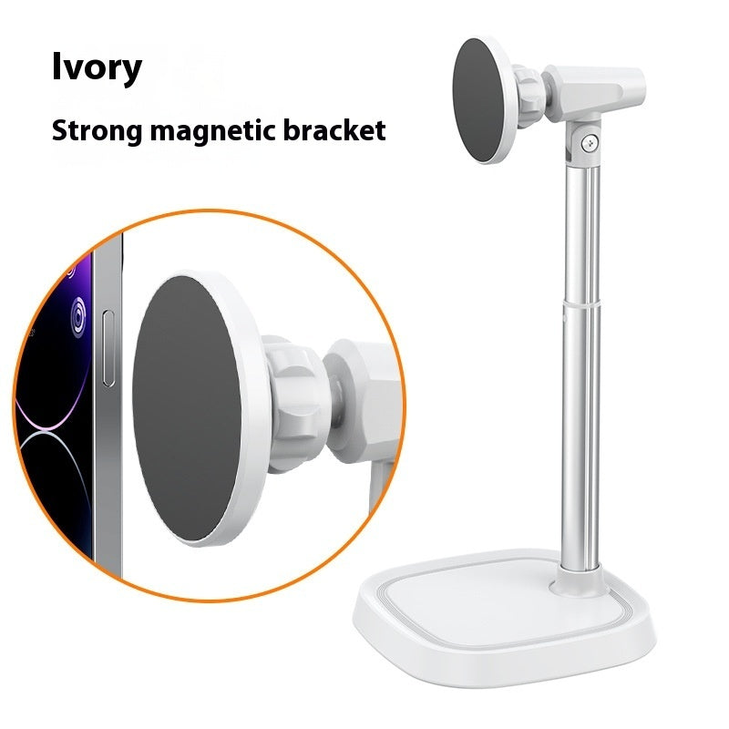 Magnetic Phone Holder Metal Retractable Desktop Stand – Universal & Stylish
