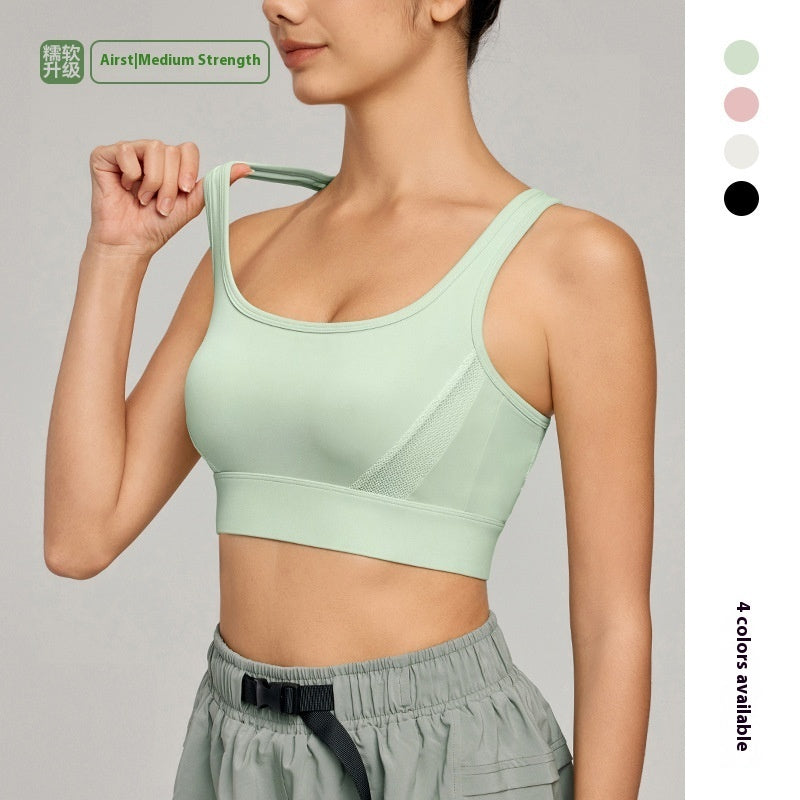 Shockproof Fixing Cup Cross Beauty Back Yoga Clothes Vest