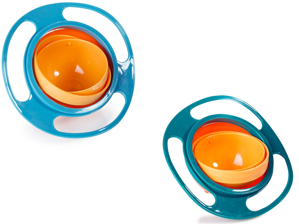 360° Rotate Universal Spill-Proof Baby Bowl – Anti-Spill Gyro Bowl with Rotating Inner Dish | Infinity Bazaar