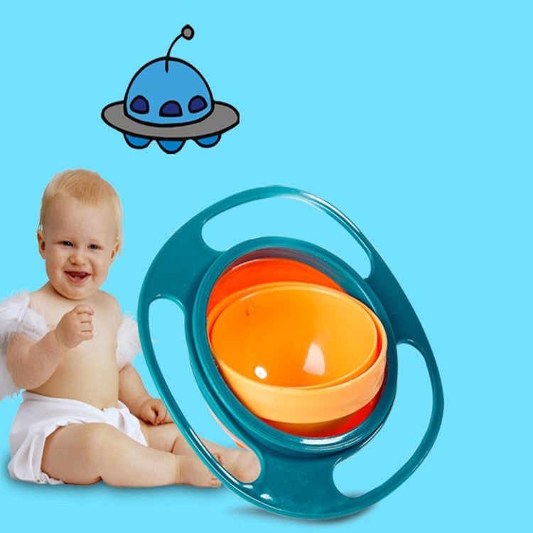 360° Rotate Universal Spill-Proof Baby Bowl – Anti-Spill Gyro Bowl with Rotating Inner Dish | Infinity Bazaar