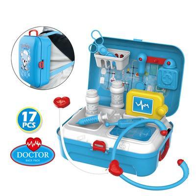 17-Piece Kids Doctor Medical Kit – Pretend Play Backpack Set for Children Ages 3+ | Infinity Bazaar