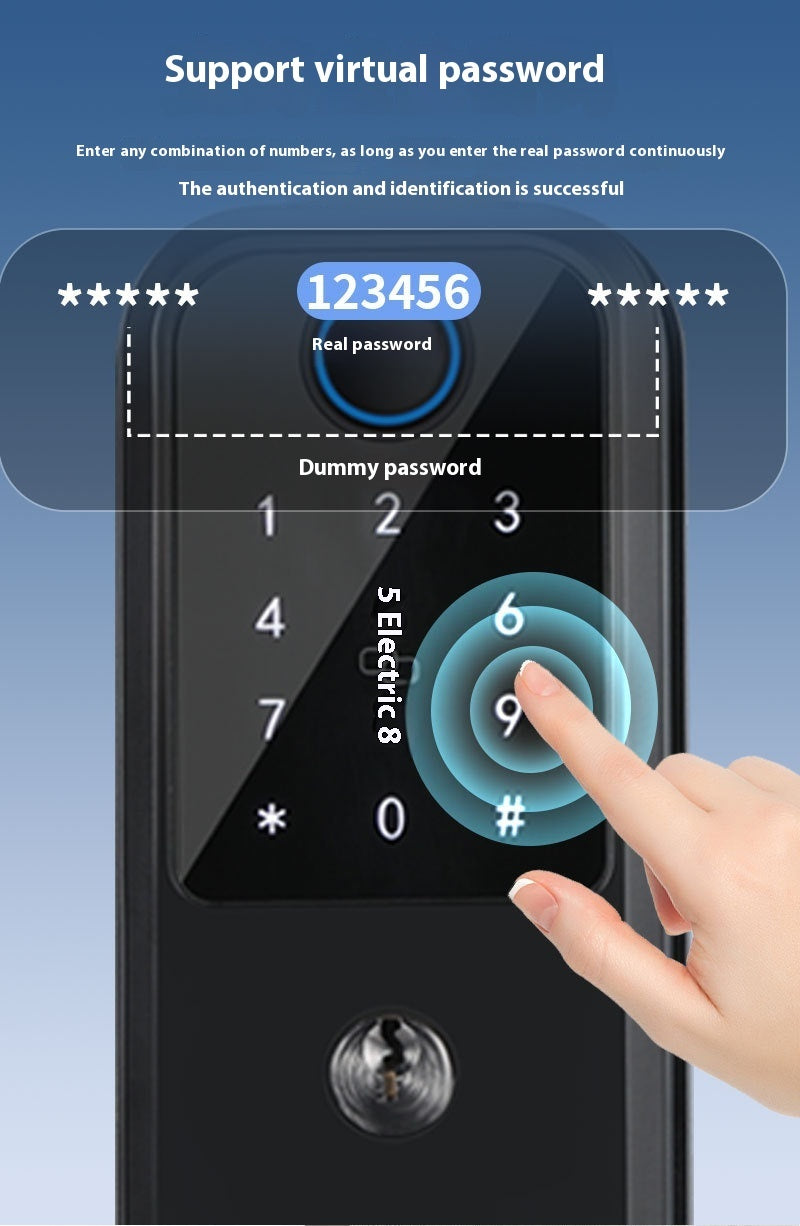 Smart Door Lock – Card & Electronic Password Entry System