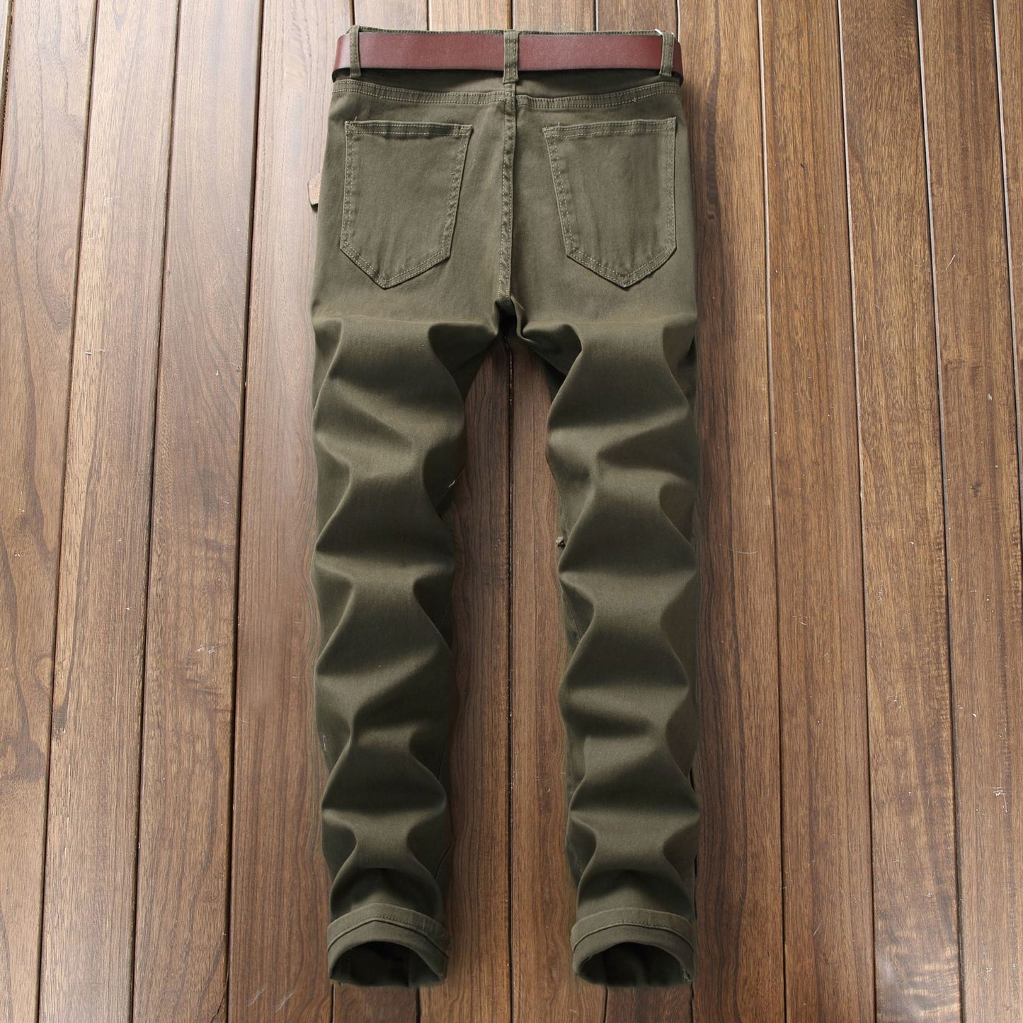 Men's Casual Pants Large Ripped Slim Fit