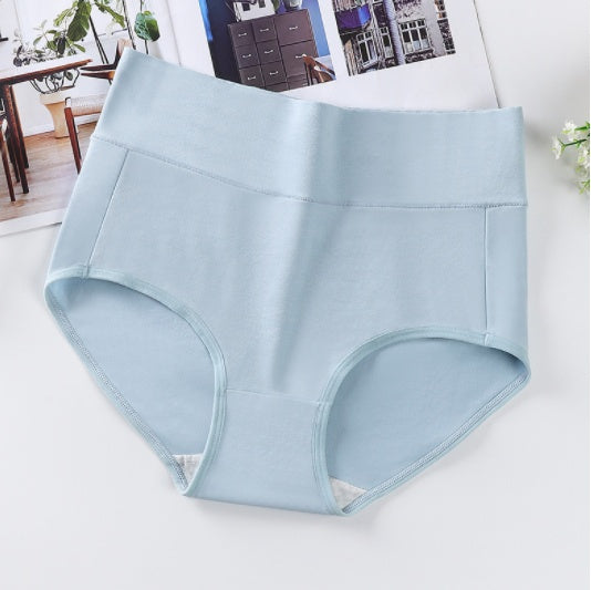 High Waist Women's Plus Size Cotton Antibacterial Abdomen Briefs