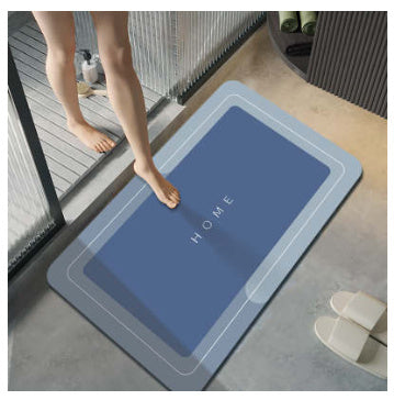 Bathroom Absorbent Floor Mat Stain-resistant Crystal Velvet Carpet