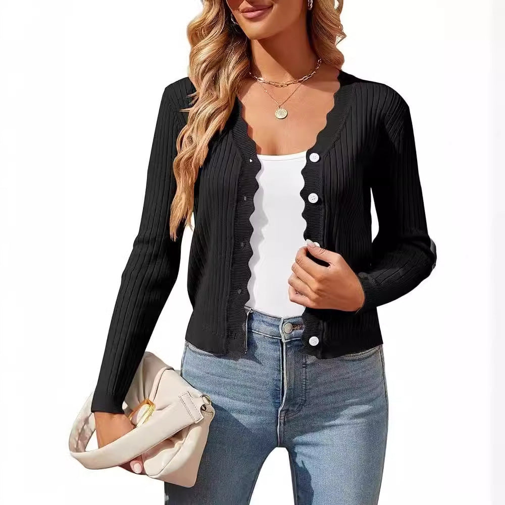 Autumn & Spring Women's Knitted Cardigan Top