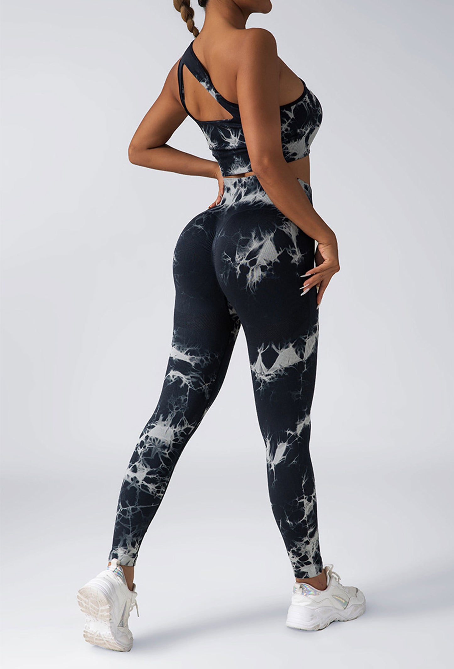 3-Pack Seamless Tie-Dye – High Waist Bootcut Scrunch Butt Leggings, Moisture-Wicking & Squat Proof Workout Leggings Activewear | Infinity Bazaar