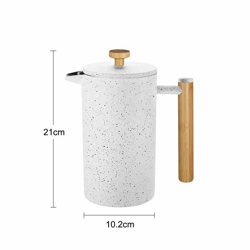 Ink Style Double-layer 304 Stainless Steel French Press Pot