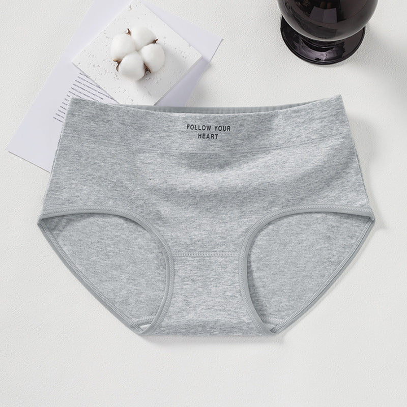 Cotton 7A Antibacterial Printed Cotton Mid Waist Underwear