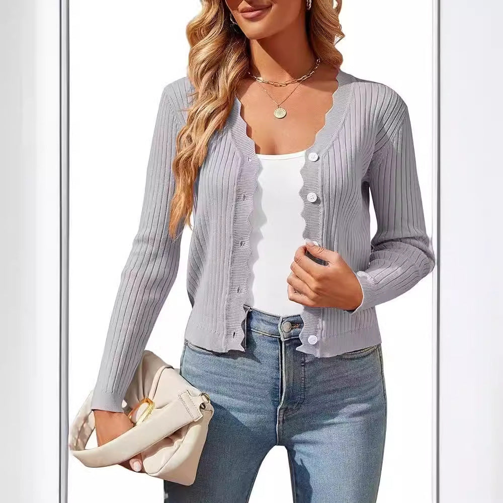 Autumn & Spring Women's Knitted Cardigan Top