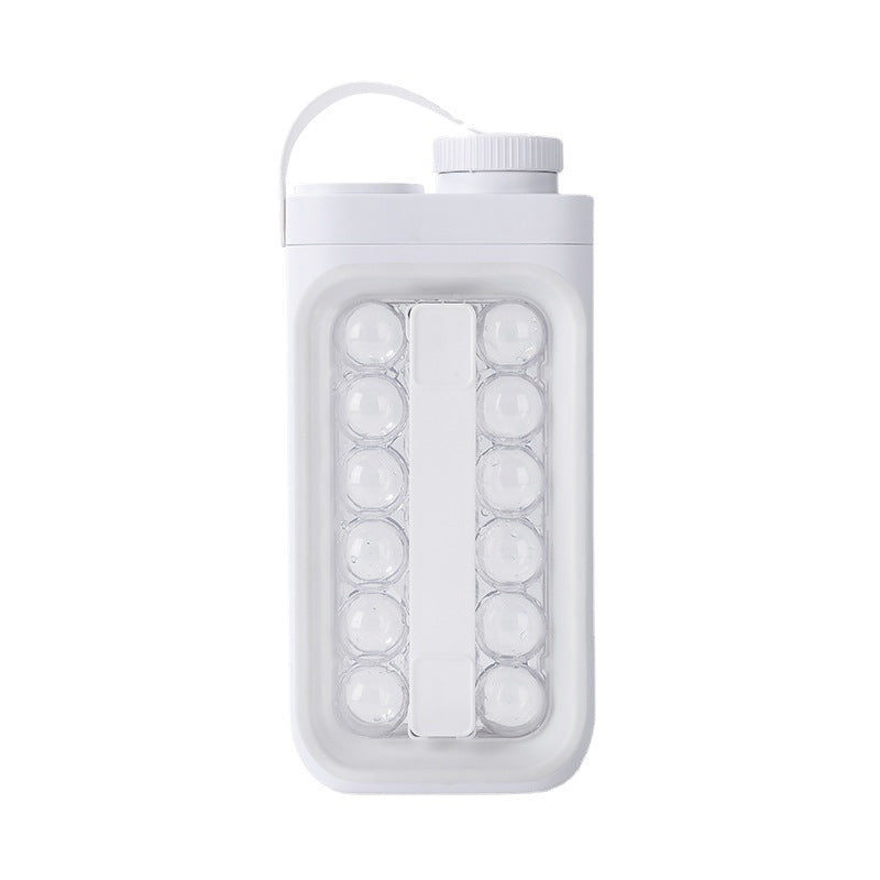 2-in-1 Ice Cube Tray Kettle – 17-Ball Quick-Freezing Mold & Water Bottle with Easy-Release Design | Infinity Bazaar