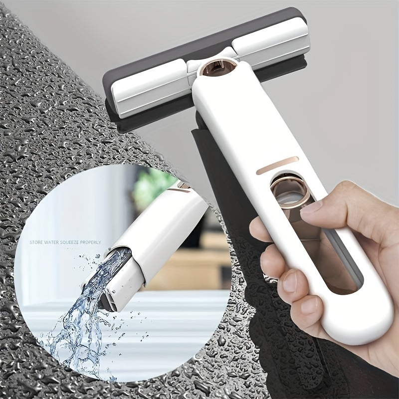 New Portable Self-Squeeze Mini Mop, Lazy Hand Wash-Free Strong Absorbent Mop Multifunction Portable Squeeze Cleaning Mop Desk Window Glass Cleaner Kitchen Car Sponge Cleaning Mop Home Cleaning Tools
