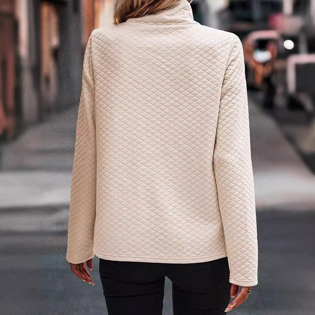 Spring & Autumn New High Neck Sweater Casual Top