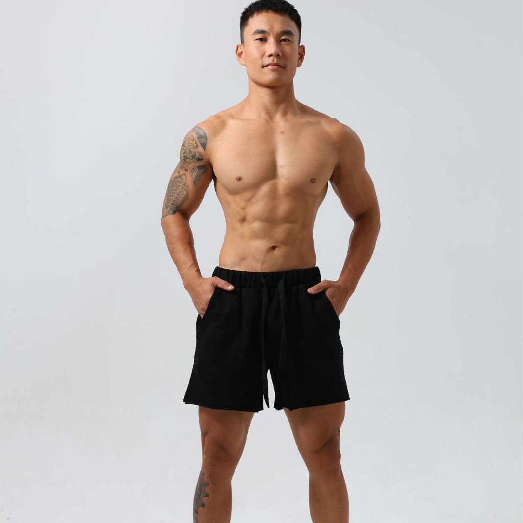 Solid Color Men's Summer Work-Out Casual Shorts