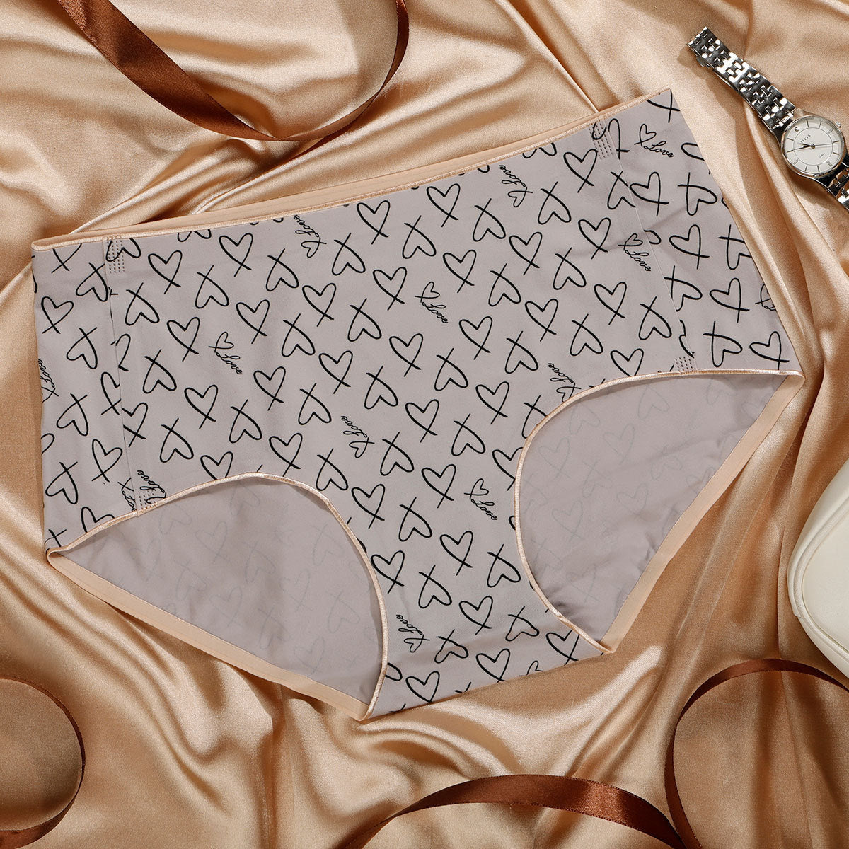 Antibacterial Modal Crotch Seamless Hip Lifting Breathable Briefs