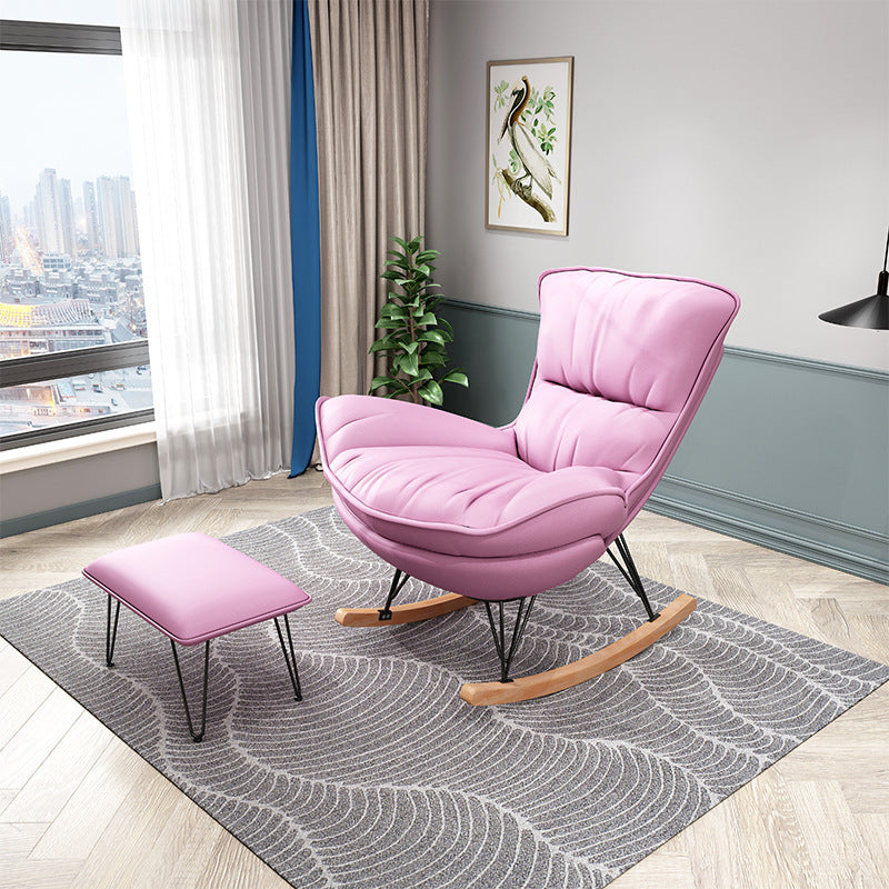 Casual Fashion Reclining Rocking Chair Couch – Stylish & Comfortable Solid Wood Design