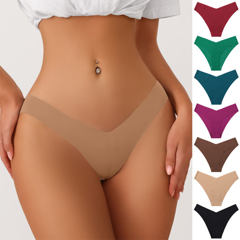 Seamless Ice Silk Underwear Women's Cotton Crotch Breathable Underwear- 7 piece set