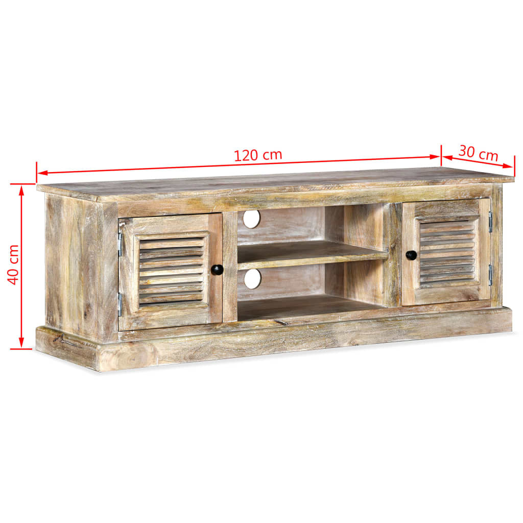 vidaXL TV Cabinet Solid Mango Wood