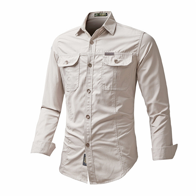 Spring & Autumn Workwear Men's work shirt