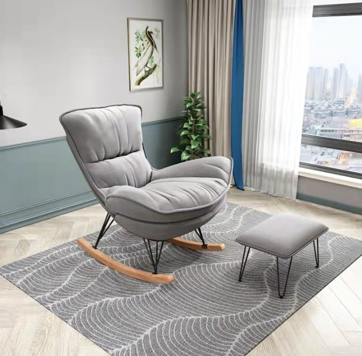 Casual Fashion Reclining Rocking Chair Couch – Stylish & Comfortable Solid Wood Design