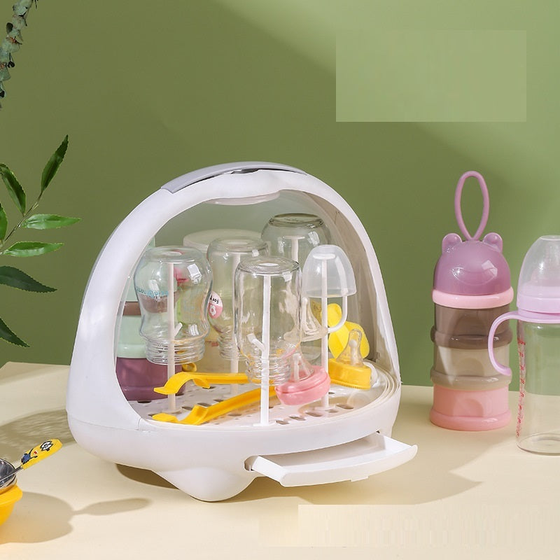 Baby Cutlery Bottle Storage Box Drain Rack