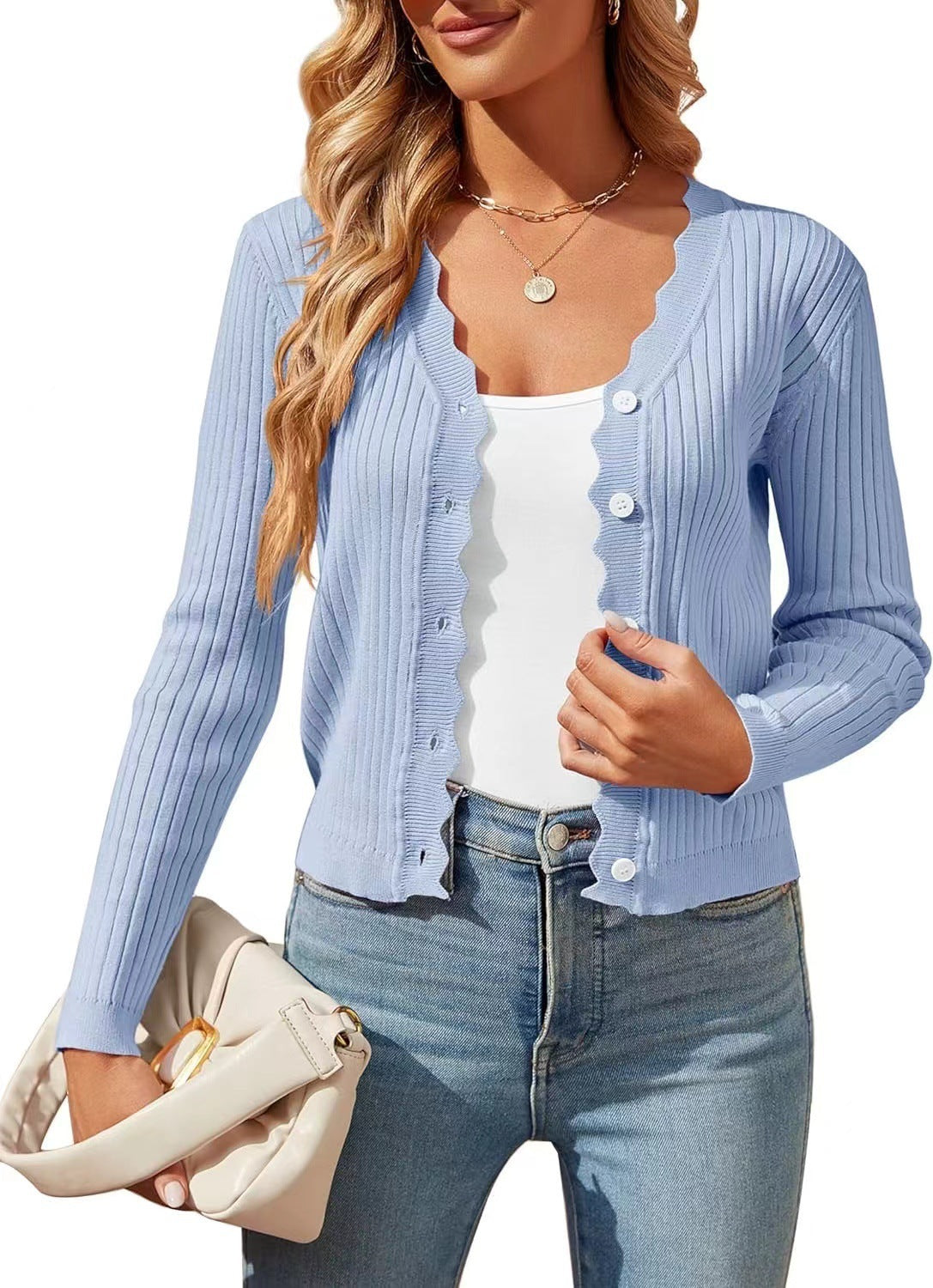 Autumn & Spring Women's Knitted Cardigan Top