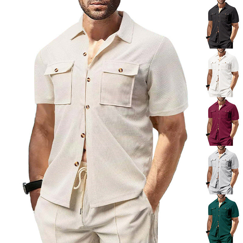 Men's Summer Leisure Cargo Shirt