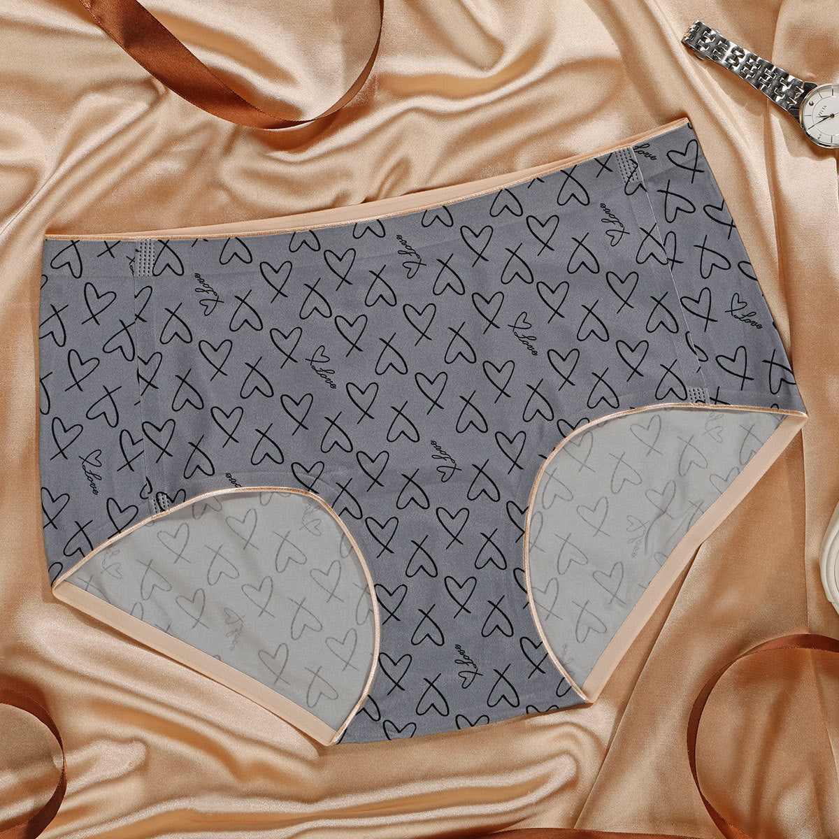 Antibacterial Modal Crotch Seamless Hip Lifting Breathable Briefs