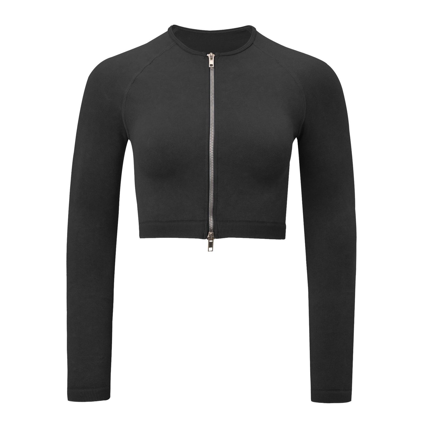 Shark Knit Seamless Fitness Yoga Long Sleeve Set
