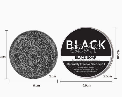 Polygonum Multiflorum Black Sesame Bamboo Charcoal Shampoo Soap