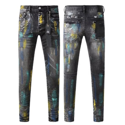 Street Designer Solid Color American Retro Hip-hop Fashion Jeans