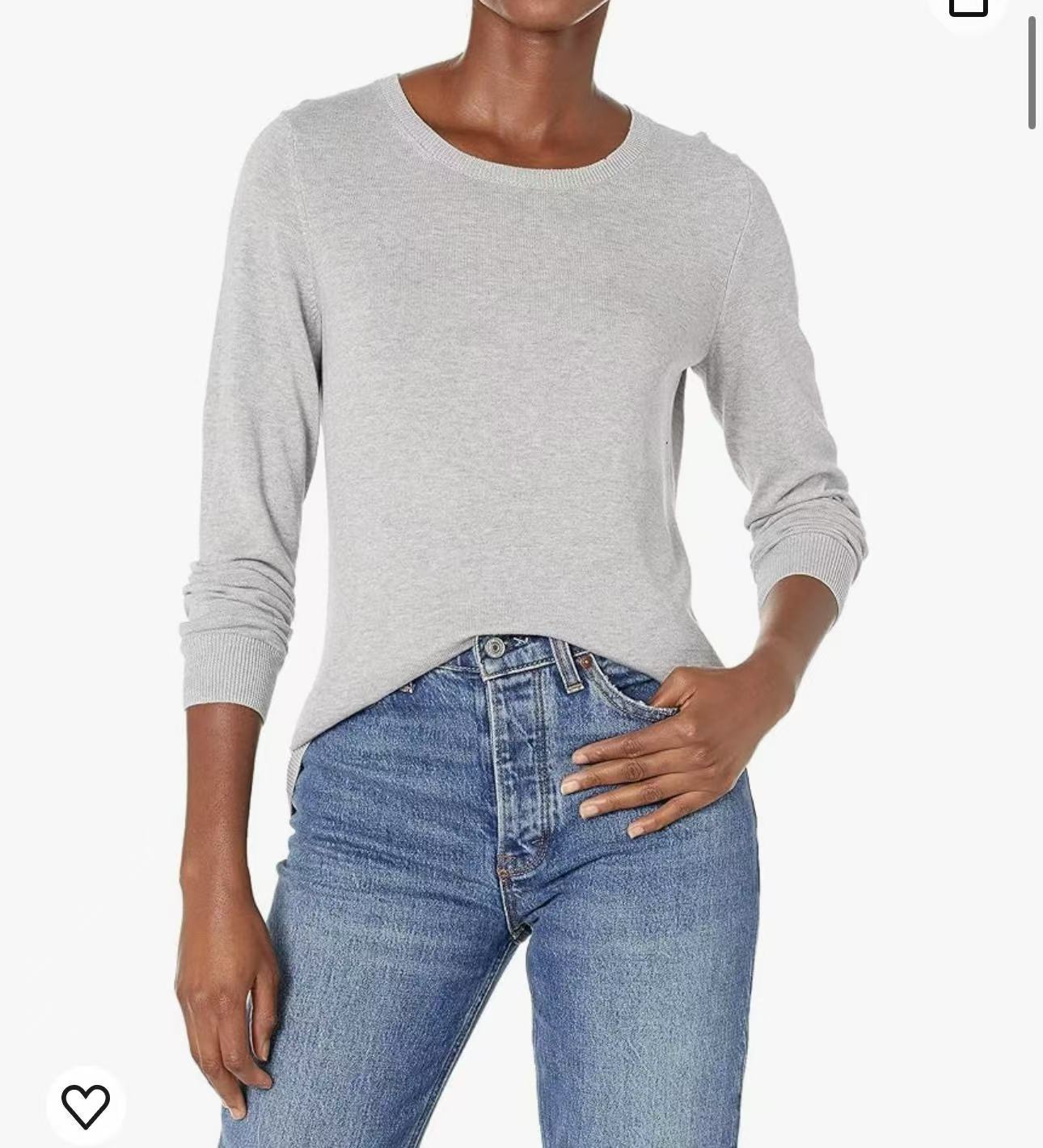 Spring & Autumn Long Sleeves Round Neck Sweater Sweater