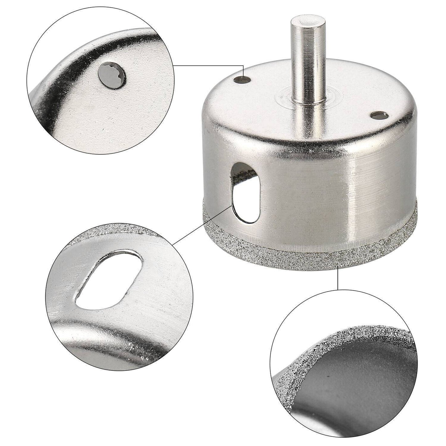 Diamond Hole Saw Drill Bit Set – 6mm to 50mm Glass & Tile Opener for Power Tools (Germany Only) | Infinity Bazaar