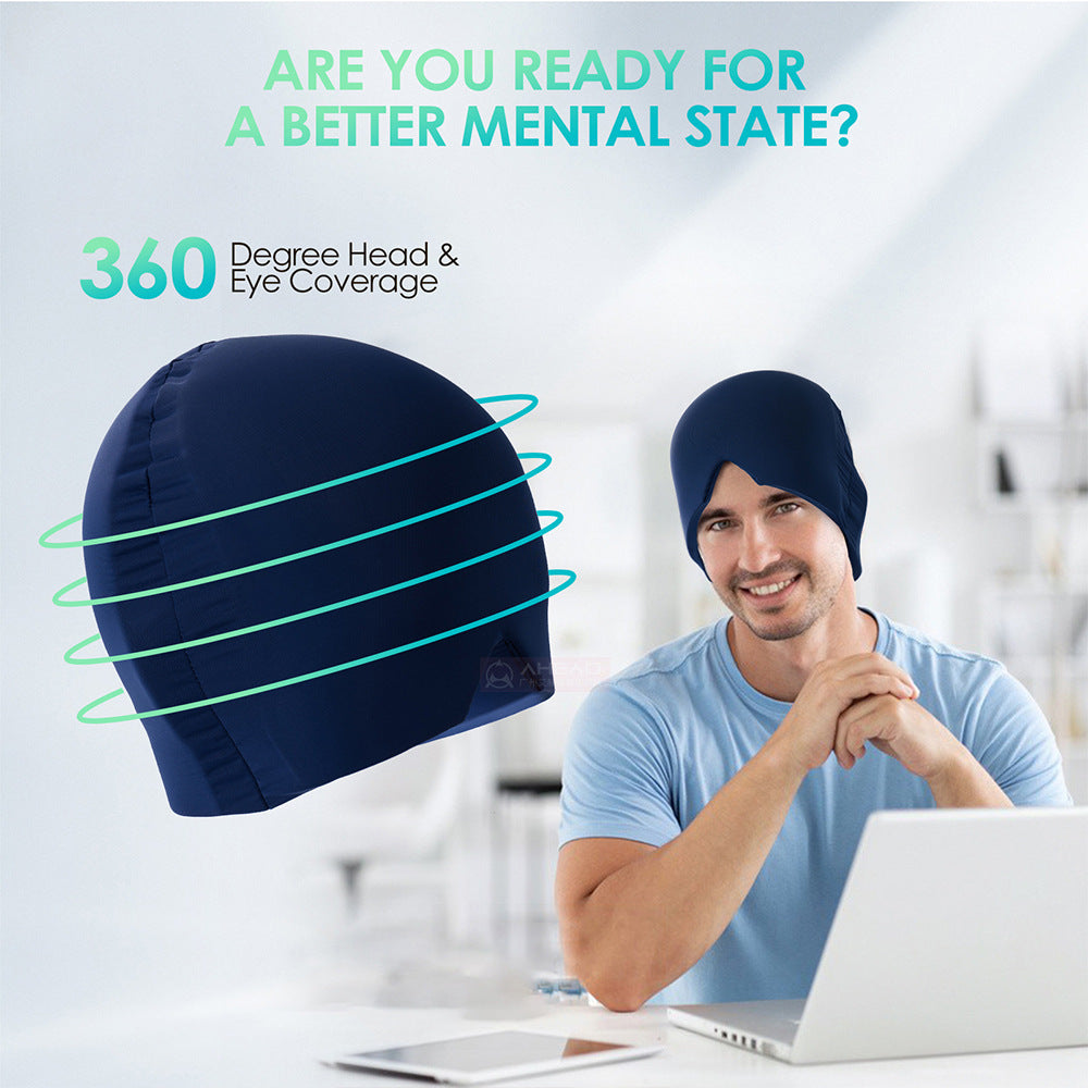 Migraine Relief Hat – Retractable Ice Gel Headache Relief Cap for Fast Relief