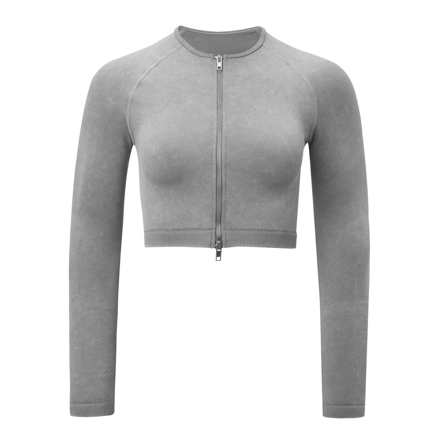 Shark Knit Seamless Fitness Yoga Long Sleeve Set