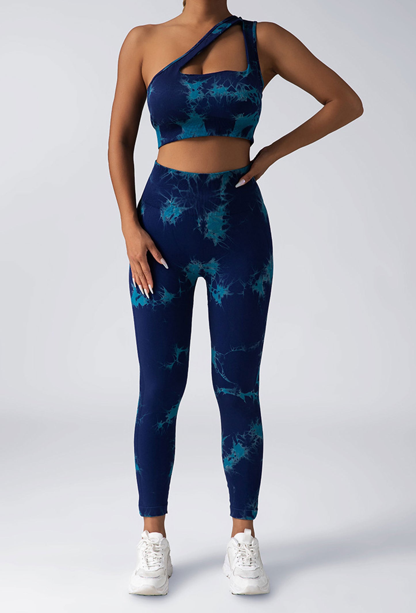 Seamless High-Waisted Tie-Dye Workout Leggings for Women – Squat-Proof, Moisture-Wicking Yoga Pants | Infinity Bazaar
