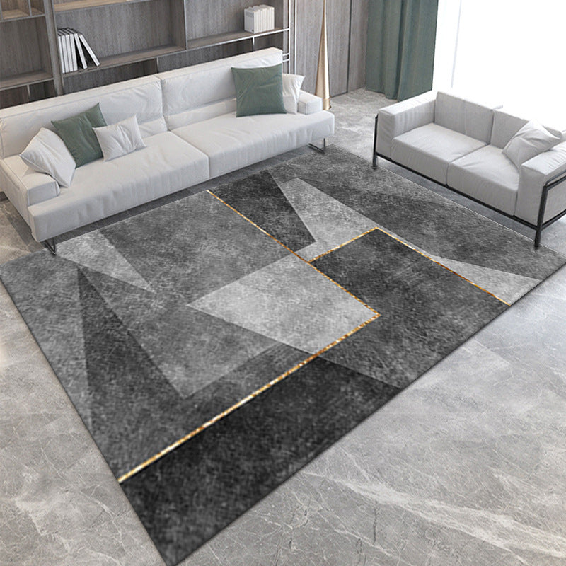 3D Light Luxury Style Floor Mat – Soft Printed Bedroom Bedside Carpet for Modern Home Decor | Infinity Bazaar