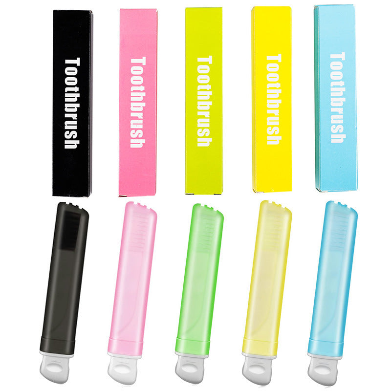 6-Pack Portable Folding Travel Toothbrushes – Soft Bristle Manual Toothbrush Set for Adults, Compact Design for On-the-Go Oral Care | Infinity Bazaar