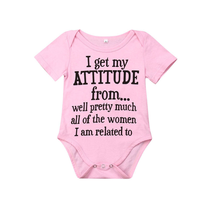 Newborn Girl Cotton Jumpsuit With Short Sleeves