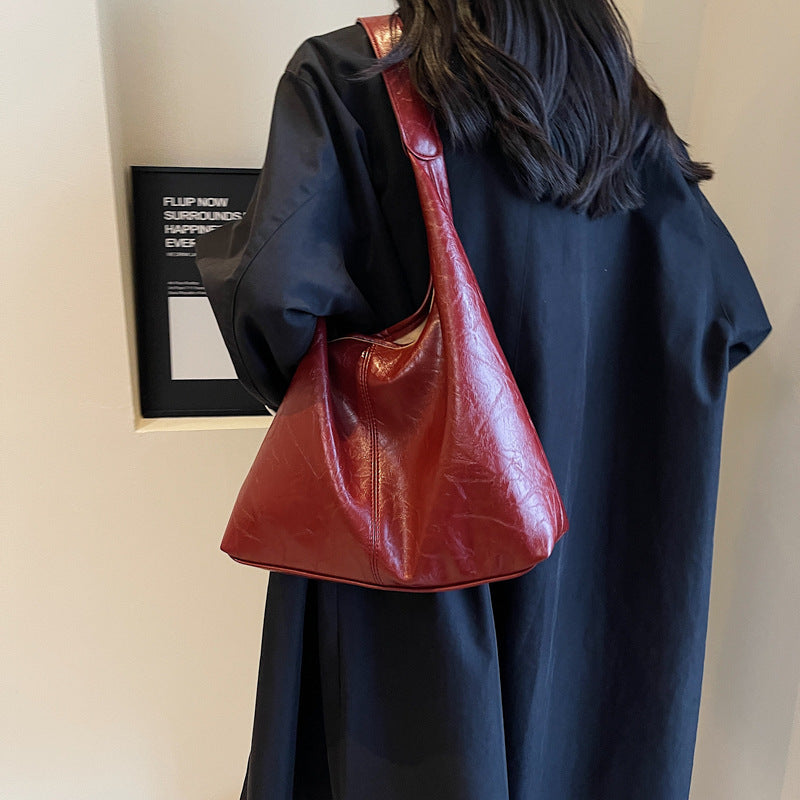 Women's 2pcs Composite Fashionable Tote Shoulder Bag With Clutch