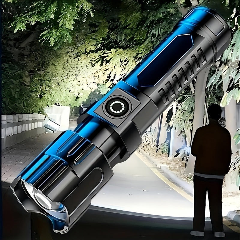 Outdoor & Household & Camping - Usb Rechargeable Zoom Led Power Torch